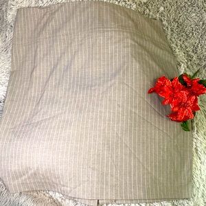 New York and Company Grey and White Pinstripe Skirt